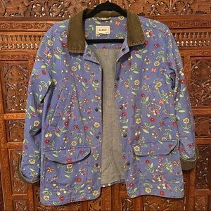 Vintage LL Bean Floral Chore Jacket Size S/M